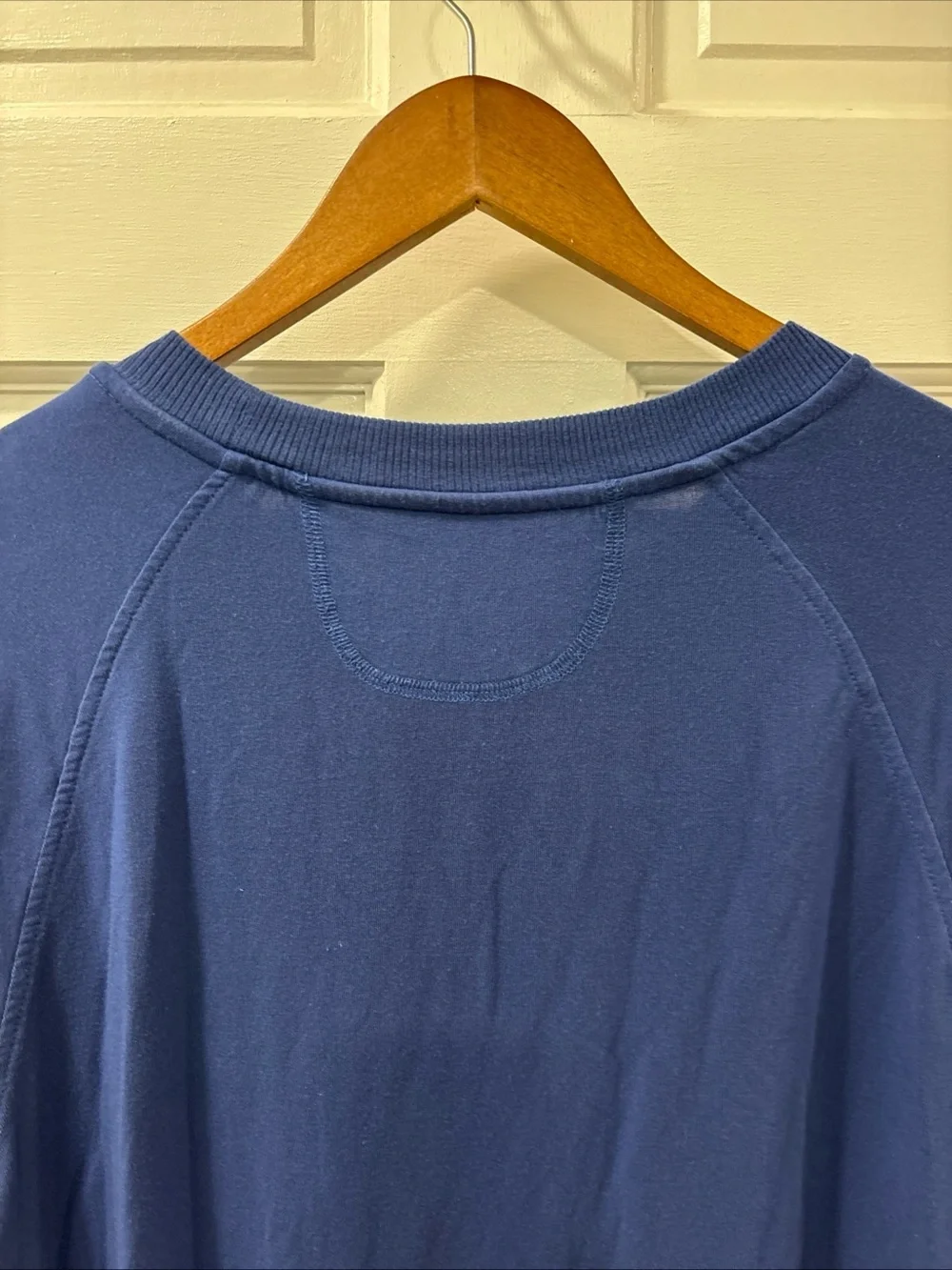 Lake DreamModal Relax Long Sleeve French Terry Lounge Pajama Shirt Size L Blue